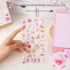5Pcs Cute Cartoon Animals Stickers 3D Relief Stickers Scrapbooking Diy Diary Cup Decoration Journaling Stationery Sticker
