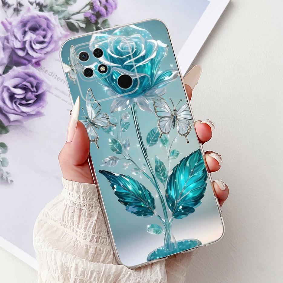 For Xiaomi Redmi 10C Case New Luxury Painted Cover Soft Silicone Slim Phone Case For Xiaomi Redmi 10C Redmi10C Back Cover Fundas
