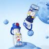 X&W for Ultraman Children Water Bottles Plastic Cartoon Straw Cup with Tea Infuser& Scale Student School Double Drinking Cup