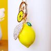 Cute Rhinestone Lemon Keychain Pendant for Women's Bags