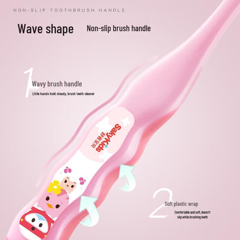 Sakykid Kids Soft Bristle Toothbrush Set (4-Pack)