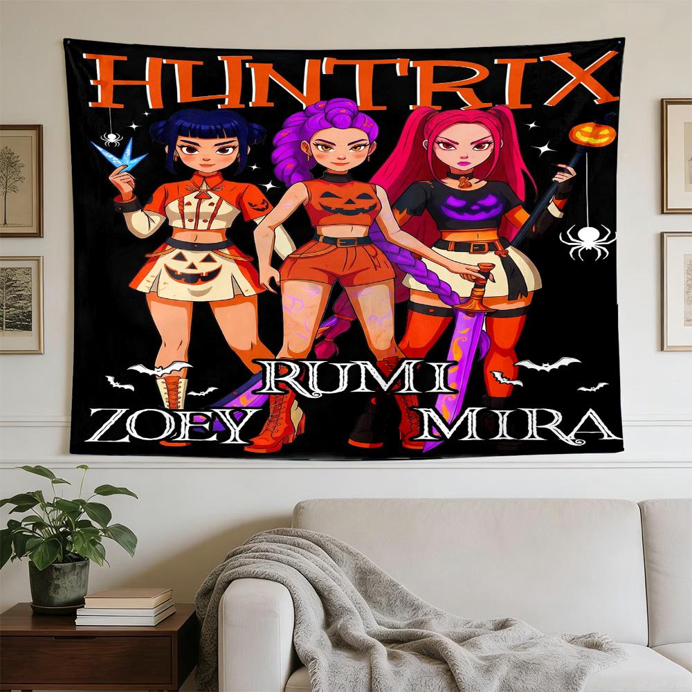 Huntrx Team Adventure Large Size Wall Tapestry, Room Aesthetic Decor for Living Room Party Background,Perfect Gift