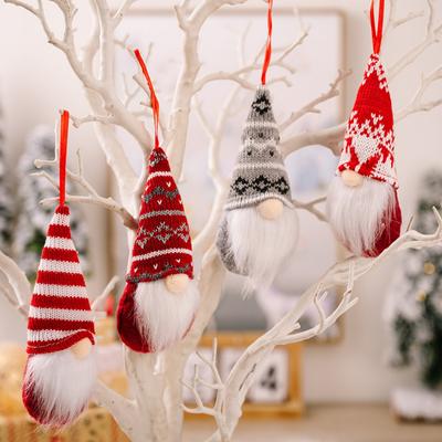 Christmas Gnome Christmas Tree Decorations Knitted Hat Gnome Doll Gifts Christmas Santa Faceless Doll Decorations for Home