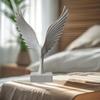 Abstract Sculpture Wing Statue Desktop Modern Spreading Figurine Collection for Cabinet Porch
