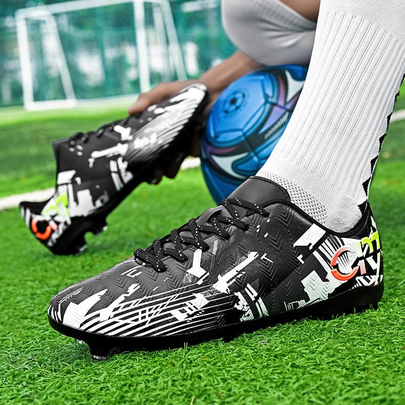 Jinjiang Factory Adult Football Shoes Men's and Women's Gelatinous Spikes Boys' Teenagers Broken Nails Training Competition Sports