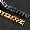 Biker Jewelry Worn Look Bicycle Chain Men's Bracelets Vintage Black Stainless Steel Motorcycle Bicycle Wear CZ Bracelet For Men
