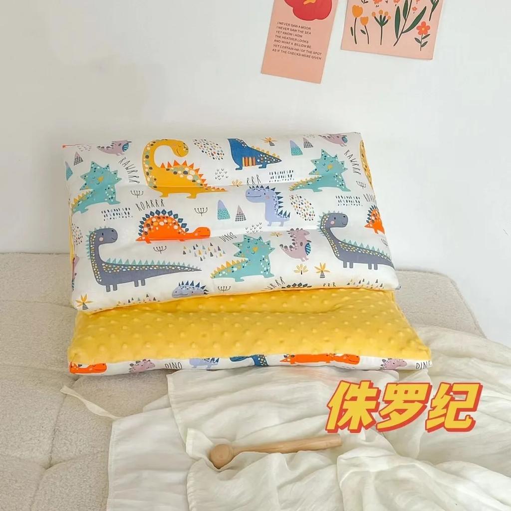 Soft Baby Pillow Comfortable Velvet Newborn Pillow Baby Sleep Headrest Breathable Baby Pillow Mom's Love