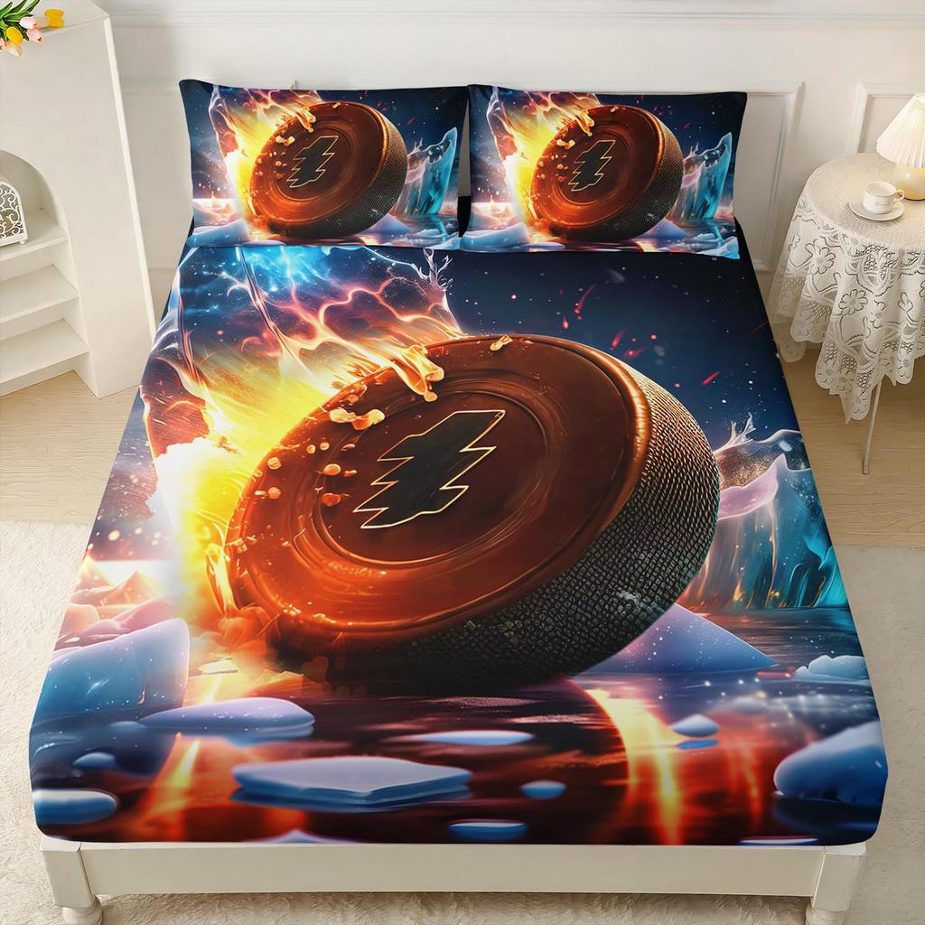 Ball Sports Pattern Mattress Three-Piece Digital Printing Mattress Bedding Set Adult Children
