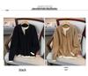 Plus Size Women's Loose Cardigan & Sweater Set (Bust 150/160) - Style 350-8081