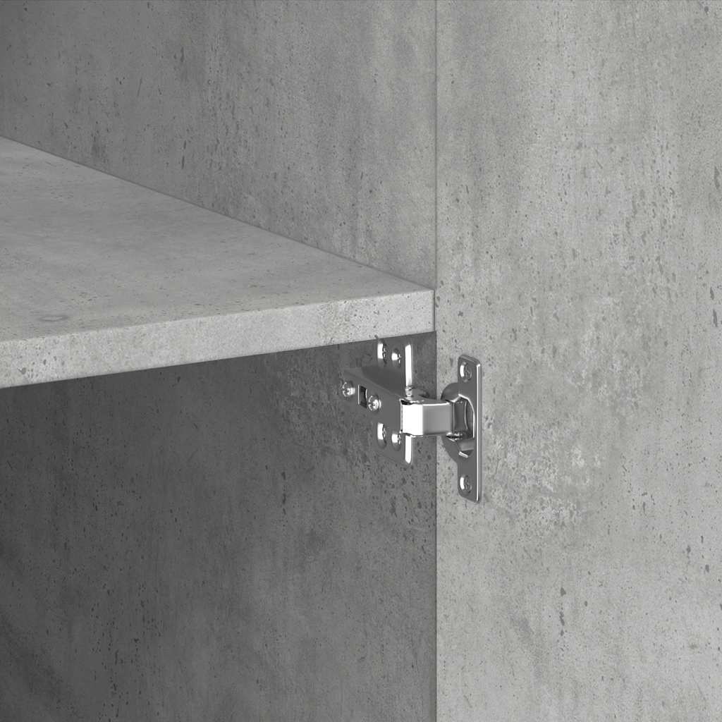 Highboard Concrete Grey 70 x 42.5 x 185 cm Particleboard