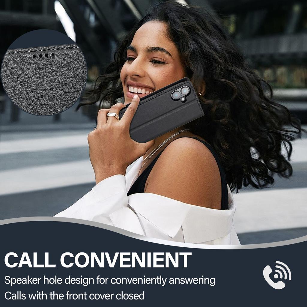 LC.IMEEKE L1 Series for iPhone 17 Case PU Leather Wallet Stand Protective Phone Cover