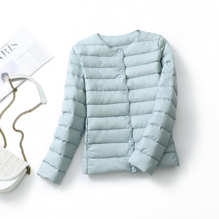 Men s & Women s Lightweight Convertible Goose Down Jacket - Collarless Autumn/Winter Inner Layer 4XL