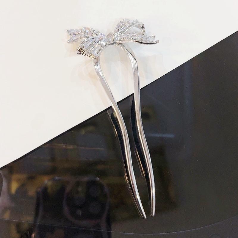 

1 шт. новая заколка-бант в U-образном китайском стиле, заколка, излучающая ощущение высококлассной элегантности. Заколка в древнем стиле, инкрустированная