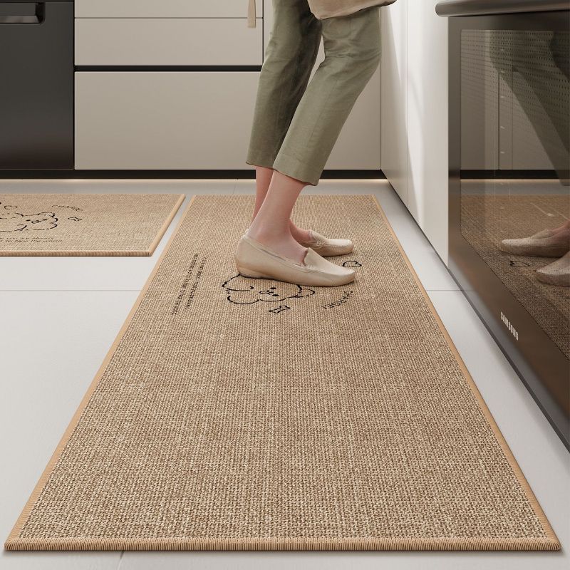 Strip Textuur Cartoon Keukenmat, Oliebestendig Antislip Spatbestendig Gedempt Vloermat voor Spoelbak en Woondecoratie 1PC40x60cm 16x24inch