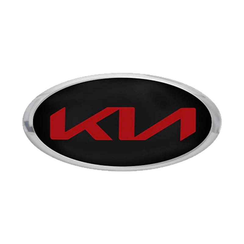 AHO1 1pcs 3D ABS Car Front Hood Logo Emblem Badge Sticker For KIA K2 K3 K5 K7 EV6 KX3 Soul Seltos Sportage Cerato Optima Sorento