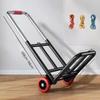 Portable Hand-Pulled op Cart Foldable Cargo very Vehicle Lightweight Household Vegetable Bung Transport Tool
