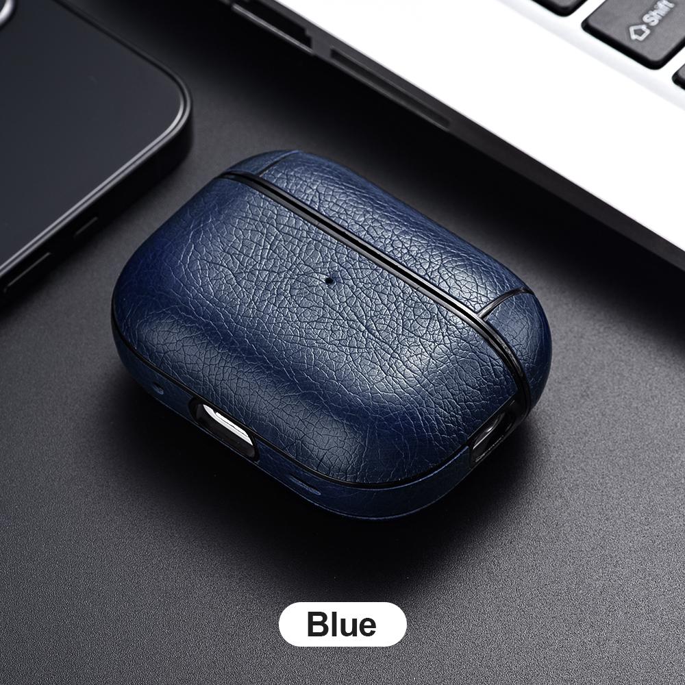 Leather Headset Cover For Airpods Pro 2 3 4 Case Wireless Earphone Case For Airpod Pro 2 Pro 2nd 3rd Airpod 3 Charging Bag Funda
