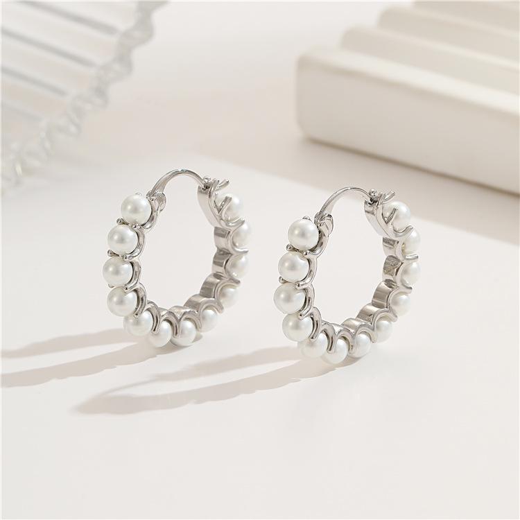 European-American Metal Circle Earrings: High-End Irregular Hoop, Exaggerated Personality Ear Studs & Cuffs for Women
