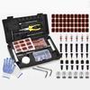 148Pcs Universal Tire Repair Kit, Tubeless Puncture Plug Tool Set, Emergency Quick Fix for Car Motorcycle Bike
