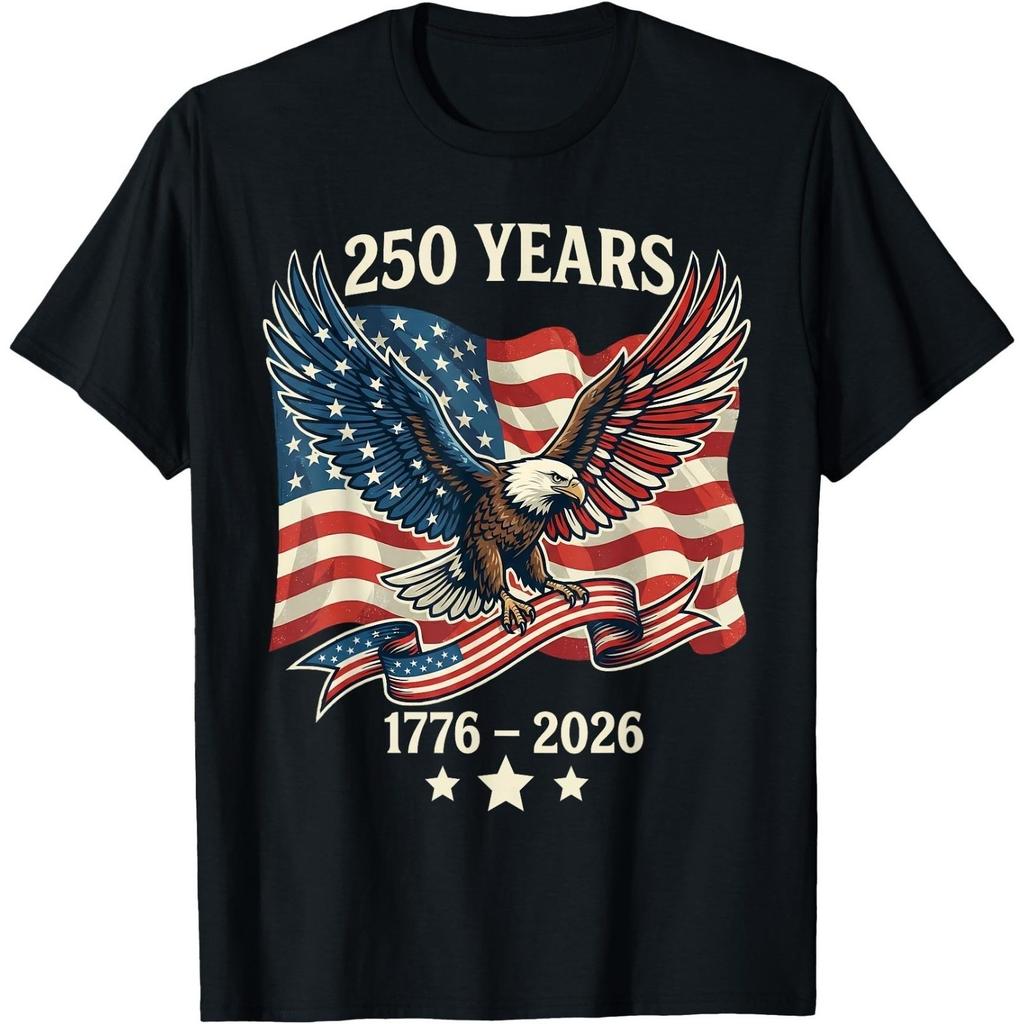 Vintage 250 Years American 1776-2026 250th Birthday USA T-Shirt