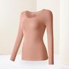Spot Beauty Women's Seamless Thermal Top: Hyaluronic Acid Infused, Ultra-Thin, Invisible, Long Sleeve Warm Base Layer.