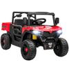 12V Elektrische Kinderauto met Afstandsbediening, Ophanging, Kofferbak en Muziek, Leeftijd 3-8 Jaar, Rood