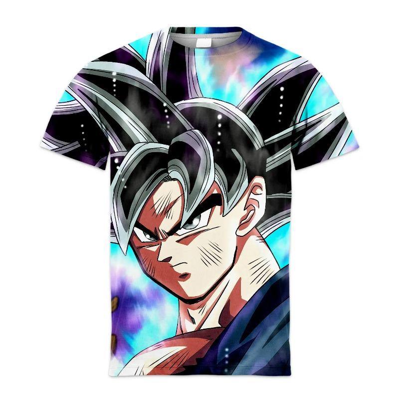 Japanese Anime Dragon Ball Z Summer 3d Print Goku Vegeta Fusion Saiyan Gogeta Colorful T-Shirt Kids Adults Cosplay Tops Clothing