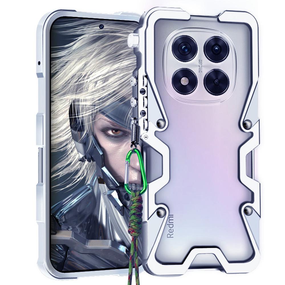 For Xiaomi Redmi Note 14 Pro 5G/Poco X7 5G Bumper Case Aluminium Alloy Metal Phone Shell Cover