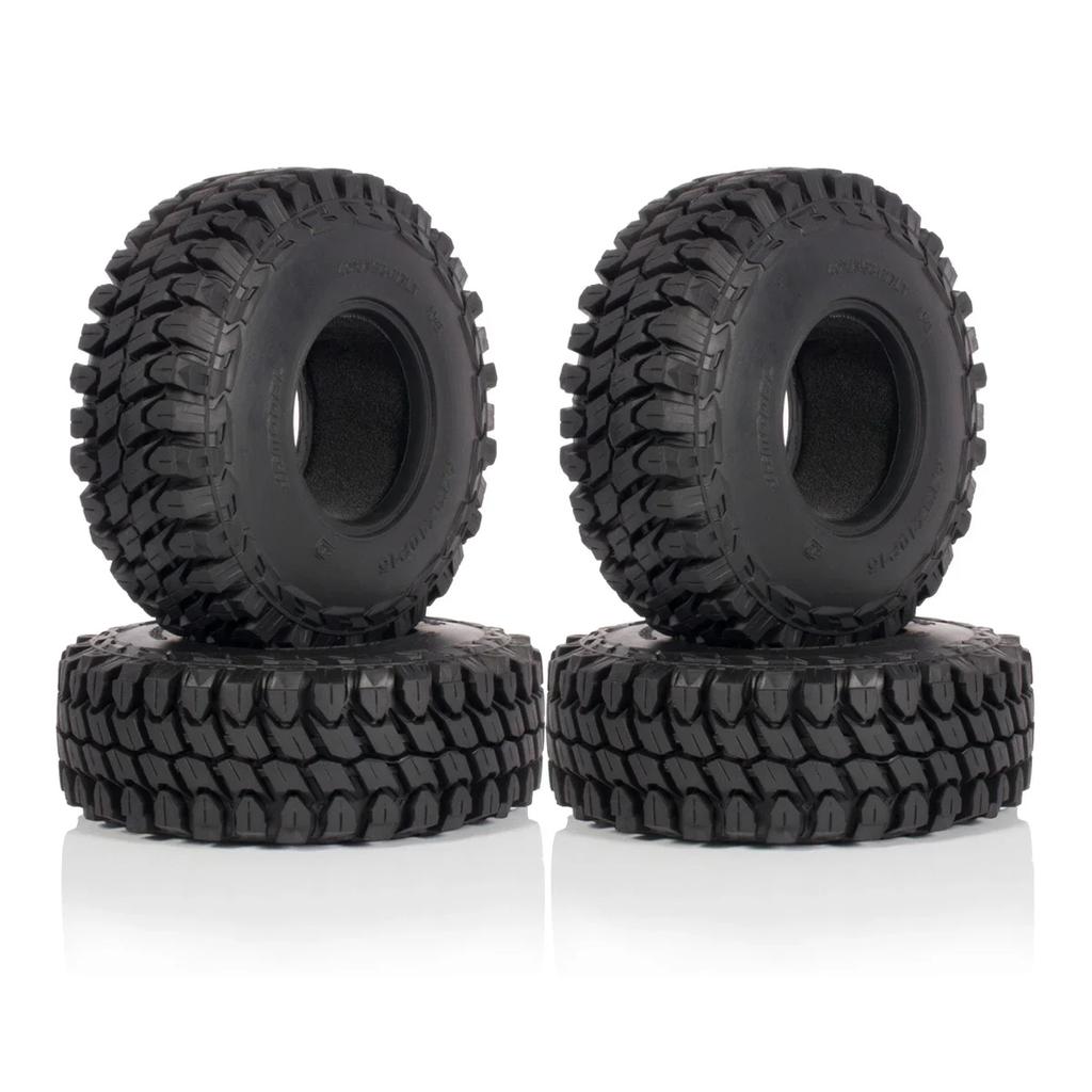 4Pcs Rubber Tires with Foam Inserts 110*40mm for 1/10 RC Crawler Truck Element Enduro SCX10 II TRX4 MST CMX TF2 D90 RGT EX86130