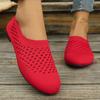 Flying Woven Lazy Single Shoes Women'S Spring Flat Bottom Large Size Hollow Casual Single Shoes Wish43