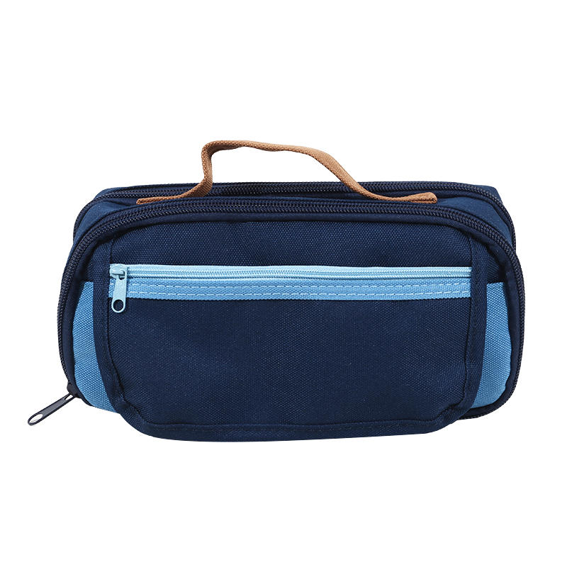 Large Capacity Pencil Case Universal Simple Multi-layer Stationery Bag Flip Cover Handheld Storage Pencil Bags