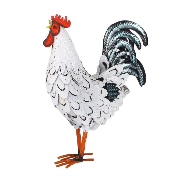 Chicken Statue Decors Rooster Sculpture Modern Art Table Centerpieces Crafts