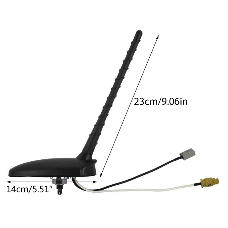 Uniwersalna podstawa anteny samochodowej ze wbudowaną anteną Stylowy uchwyt anteny samochodowej poprawia odbiór sygnału i jakość dźwięku