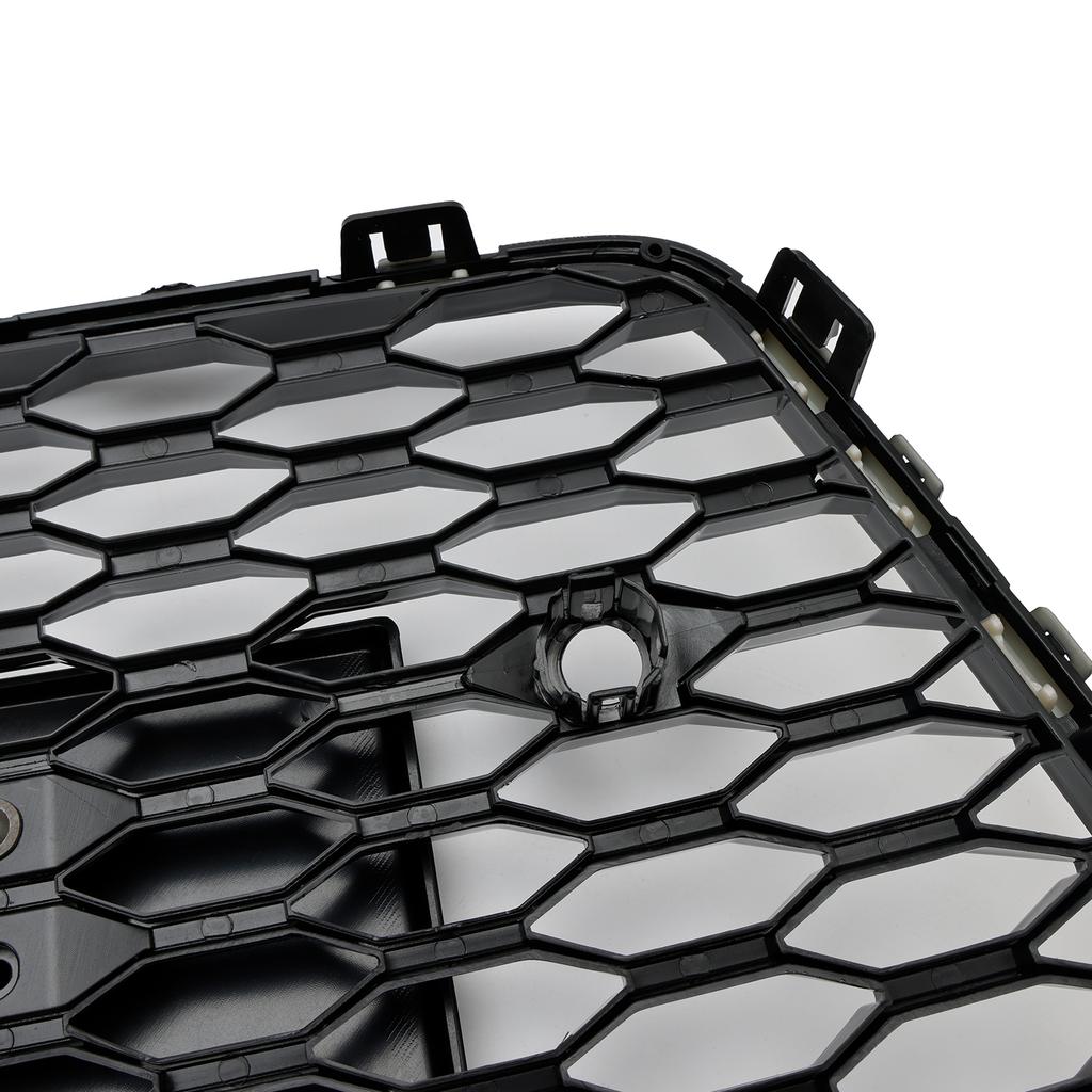 RS7 Style Honeycomb Front Bumper Grille Grill Fit A7 C7 S7 2016-2018 Black