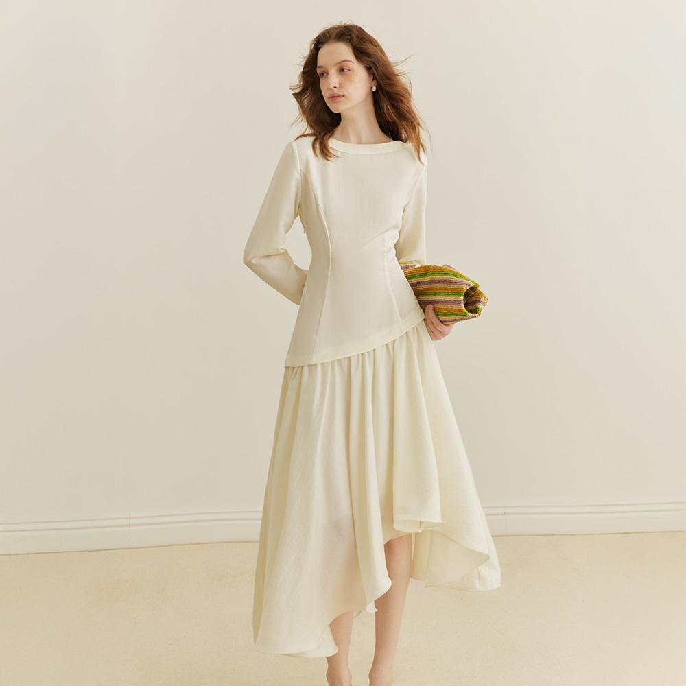 Waiwaiaiem Yy_Sleeve Patchwork Dress