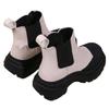 Chelsea Boots Platform Chunky Women Shoes Add plush Winter Casual Sports Shoes Snow Ankle Boots Punk Goth Fad Mujer Zapatillas
