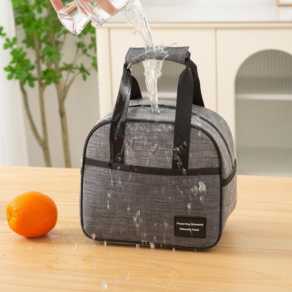 Jídlo Izolovaná Ekologická Taška Tote s Hliníkovou Vrstvou Pro Cestování Škola A