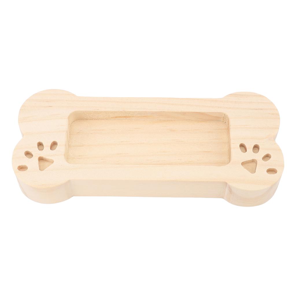 Business Card Holder Display Wooden Bone Shaped Lightweight Business Card Stand Organizer Rack