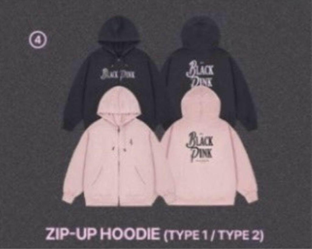 [USED] BLACKPINK BORN PINK Hoodie Pink L Size