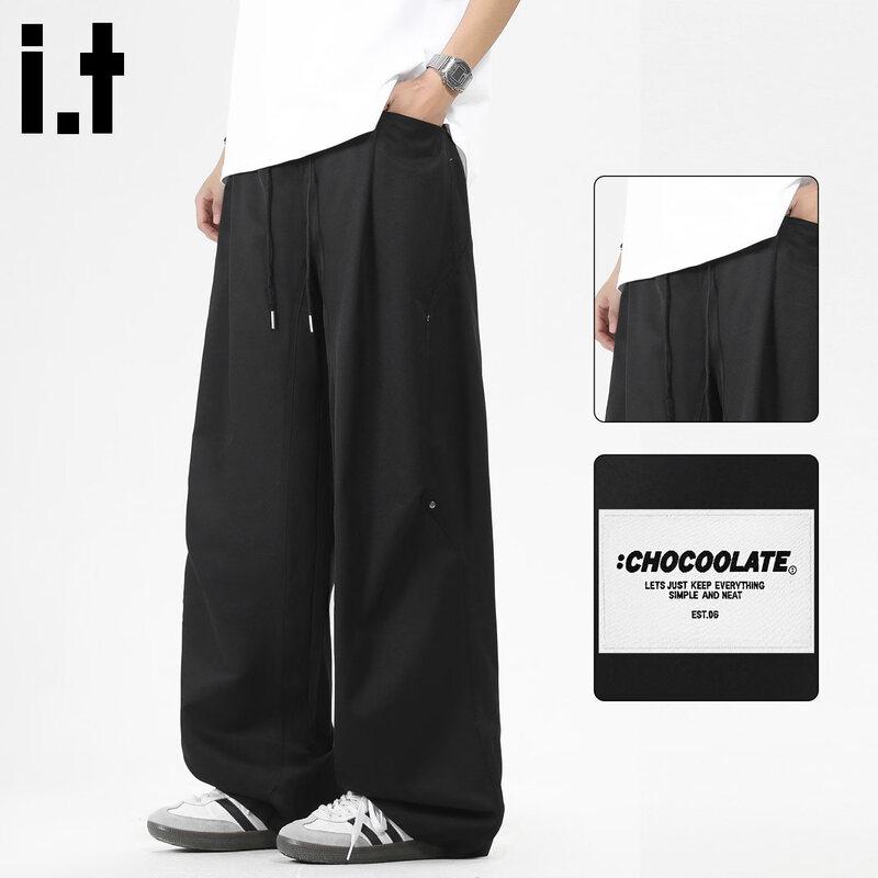 CHOCOOLATEit Men's Loose Fit Straight-Leg Cargo Pants