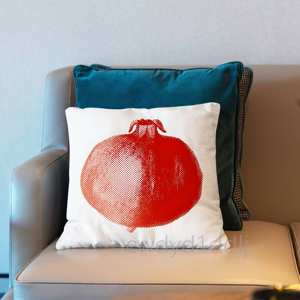 Fruit Pomegranate Painting Cushion Cover Pillow Cover Decor Pillowcase Printed Cushion Case For Couch