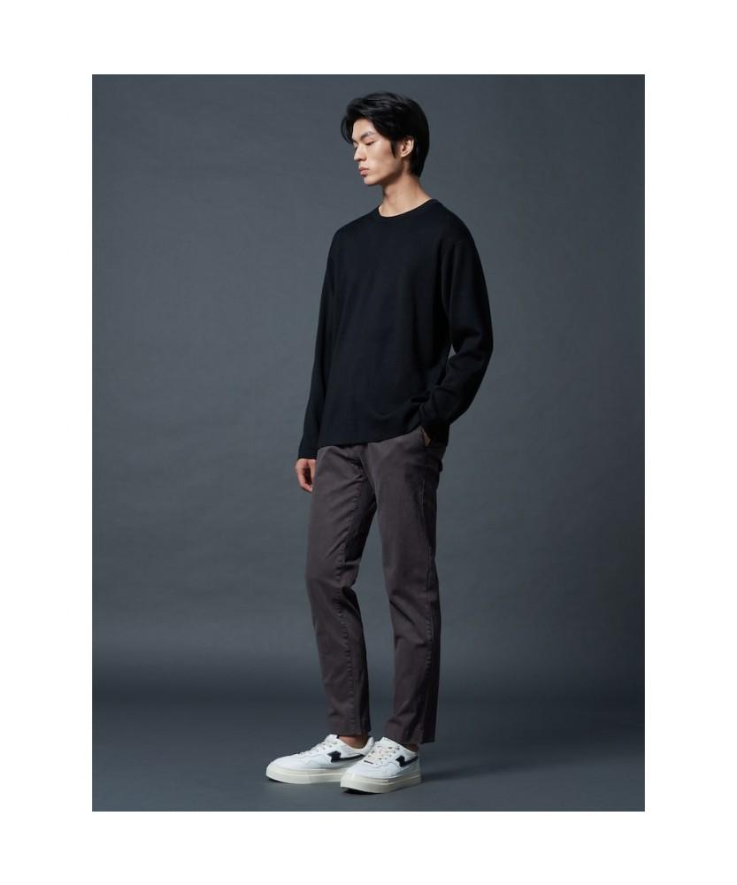 SHIFT.G Garment Dyed Cotton Slacks Gray