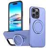 For iPhone 13 Pro 6.1 Inch Magnetic Case Rotating Kickstand TPU + PC Phone Cover - Purple