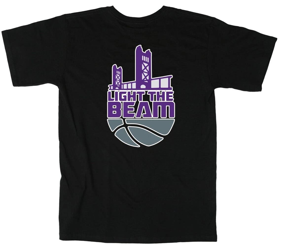 Sacramento Kings Light The Beam Long Short Sleeve T-Shirt S