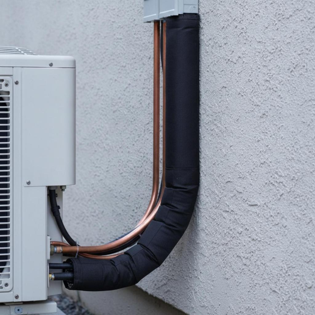 Air Conditioner Pipe Insulation Sleeve Insulated Heating and Cooling Insulating Wrap with