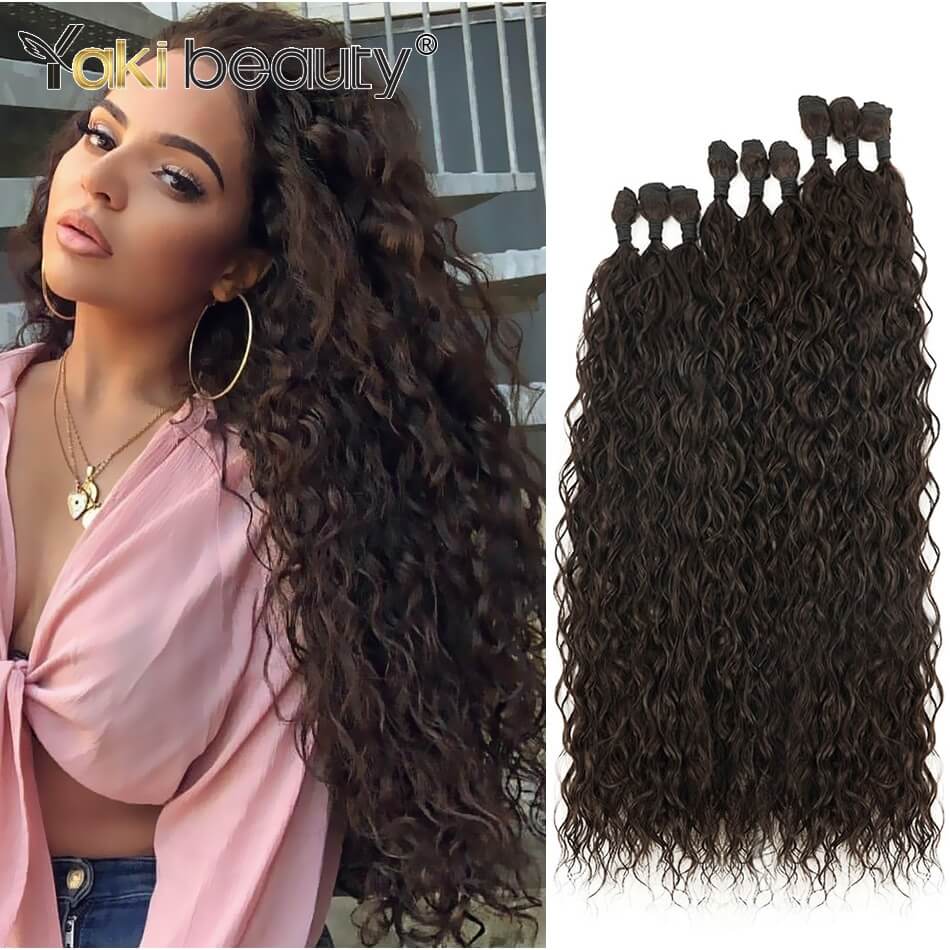 Synthetic Kinky Curly Hair Bundles 9PCS/Set