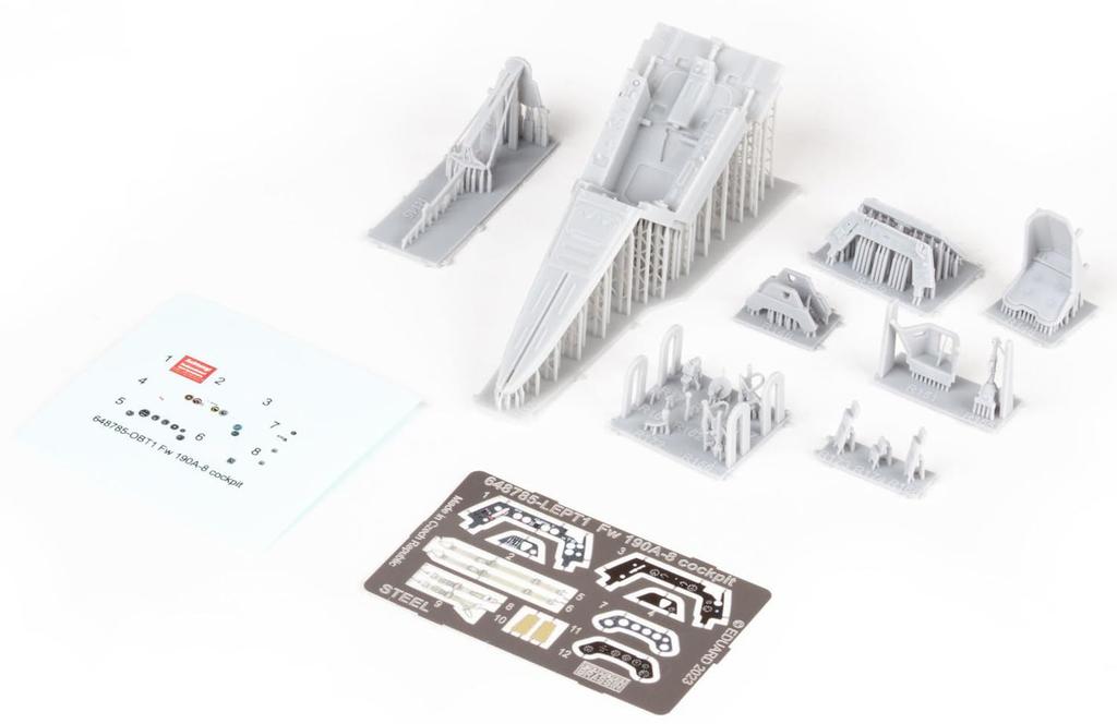 Eduard 1/48 Big Thin Fw190A-6 Parts Set (for Eduard) Plastic Model Kit Parts EDUSIN648140 (Airplane)