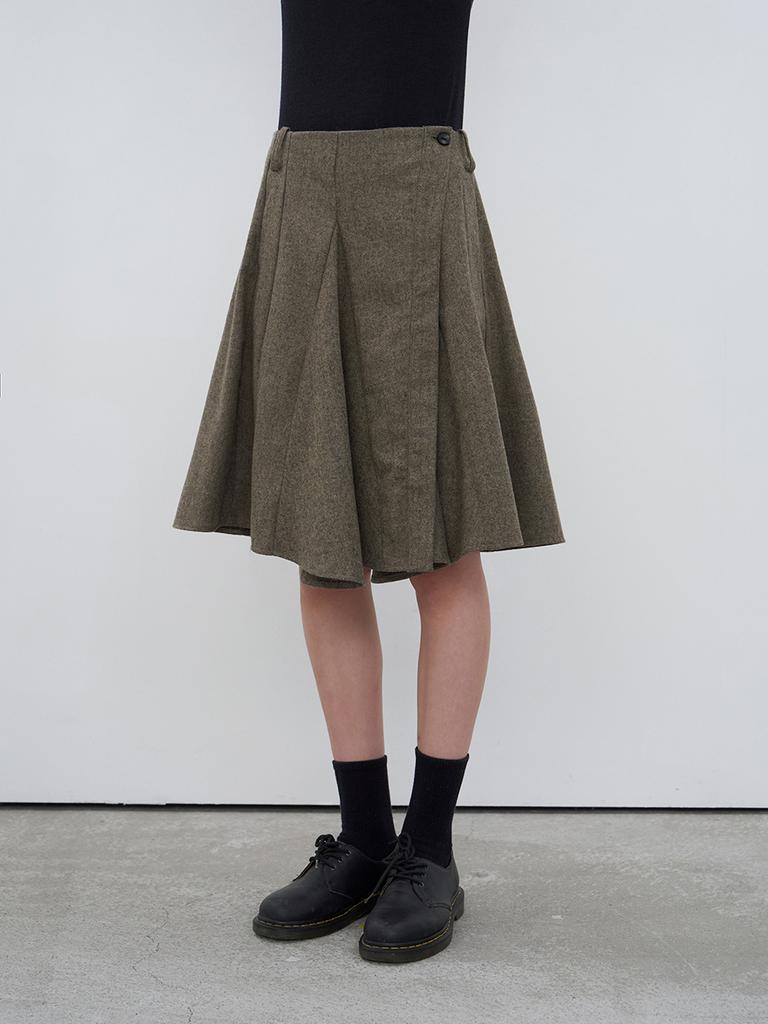Wimenong Herringbon Wool Skirts