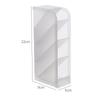 Creative Multifunctional 4 Grid Desktop Organizer Frosted Diagonal Pen Holder Stationery Makeup Storage Box School Office Suppli