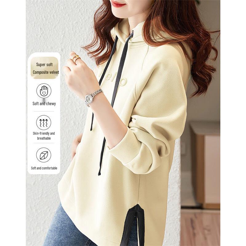 DME Kapuzen-Sweatshirt für Damen mit Schlitzdetail